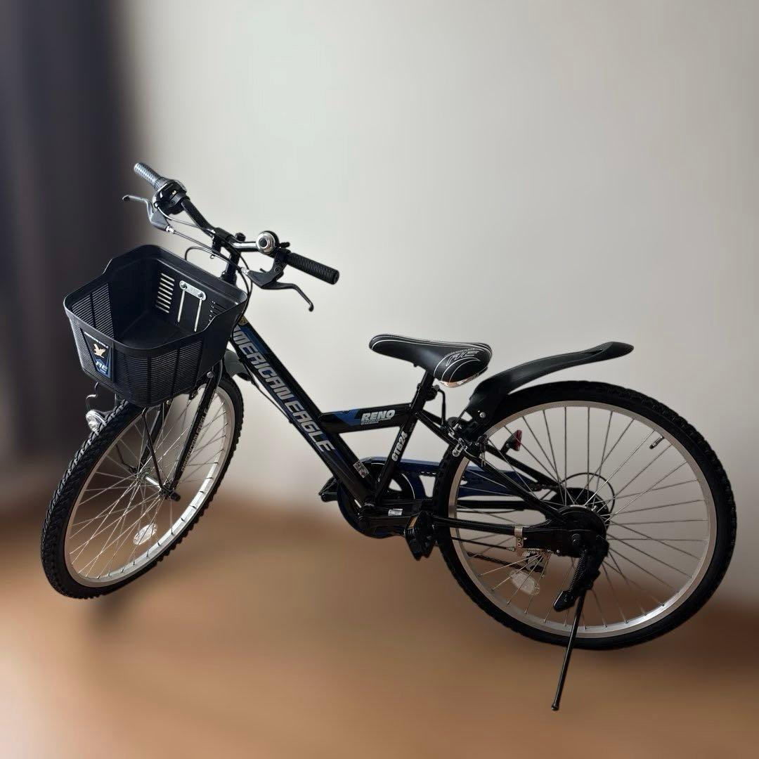 アメリカンイーグル 自転車 ブルー 24インチ