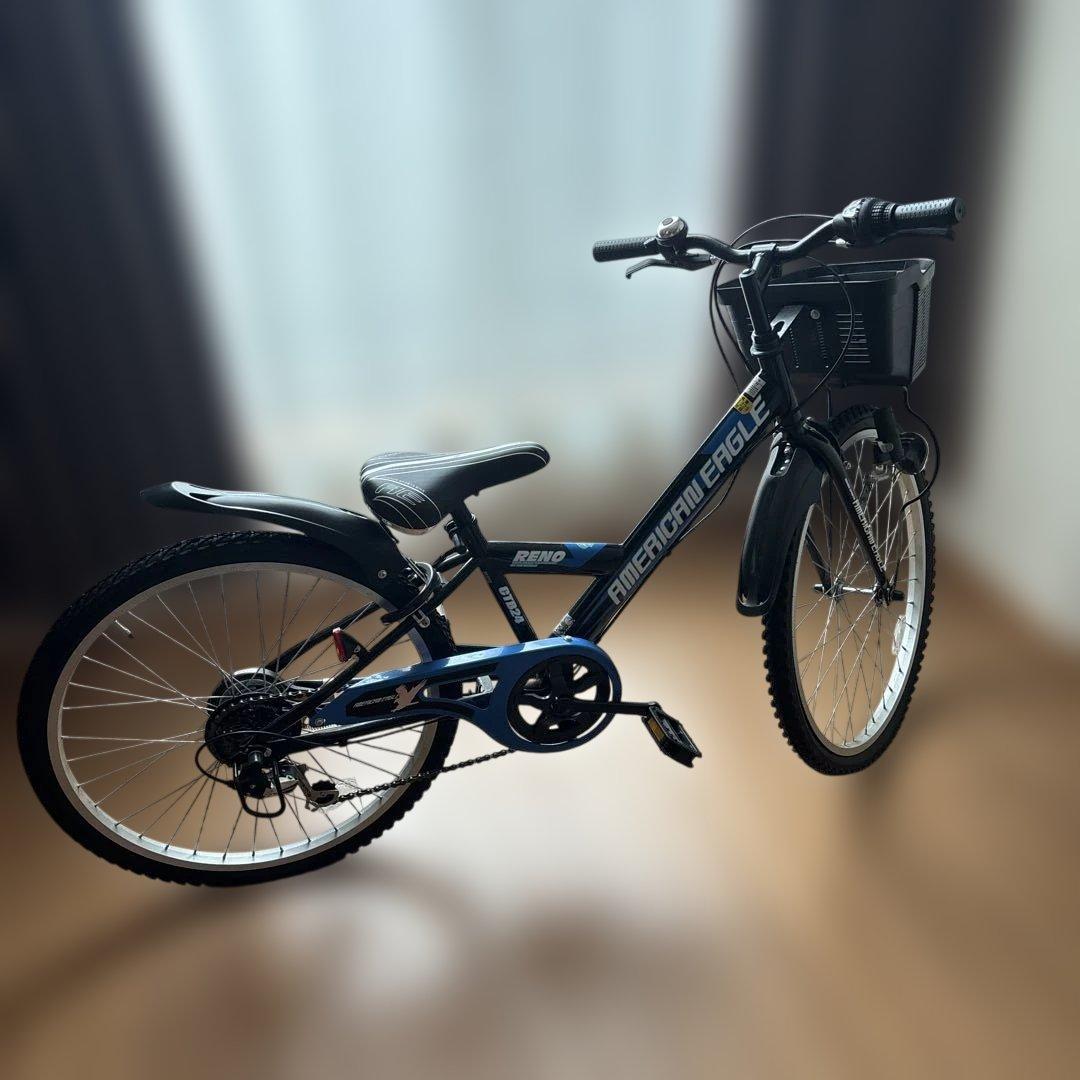 アメリカンイーグル 自転車 ブルー 24インチ