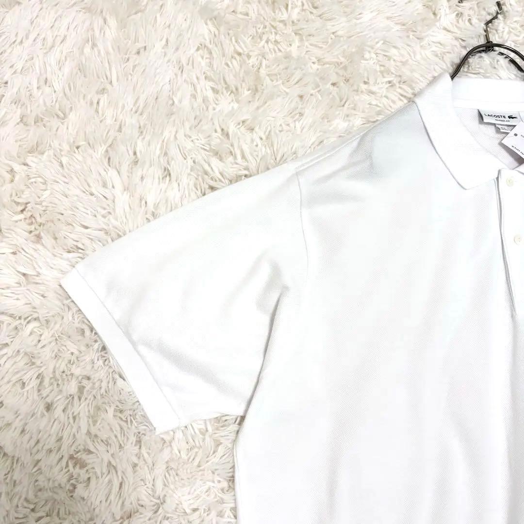 新品未使用 LACOSTE ポロシャツ L1212AL 大きいサイズ 白 3XL