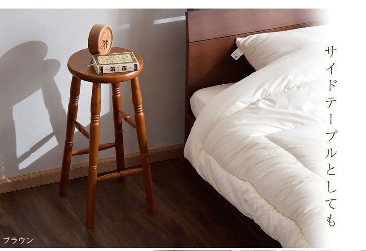 天然木ヴィンテージ ハイスツール カントリー チェア　2脚セット