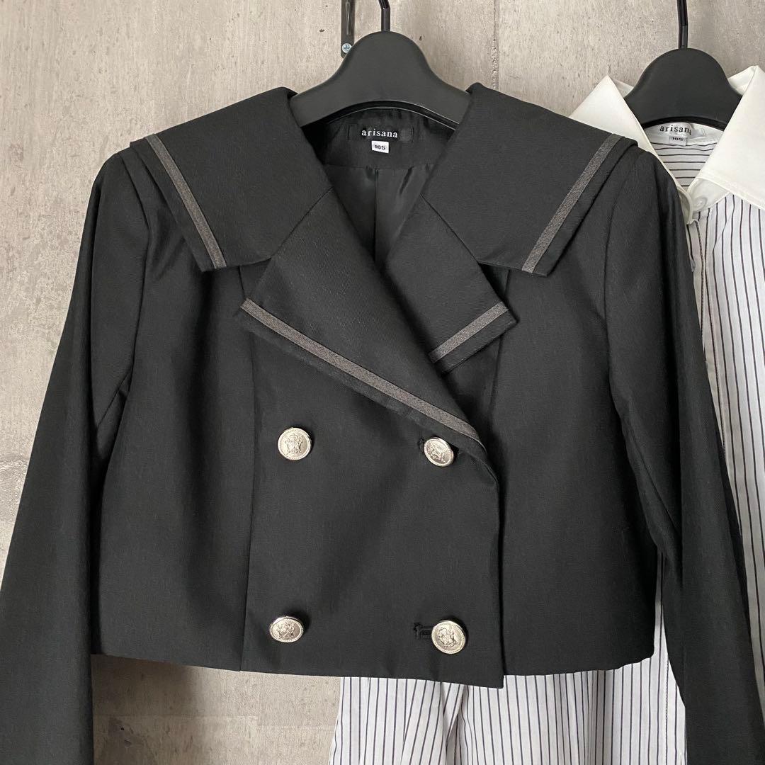 美品　アリサナ　卒業式　スーツ　卒服　セーラー　ハイウエスト　小学校　165