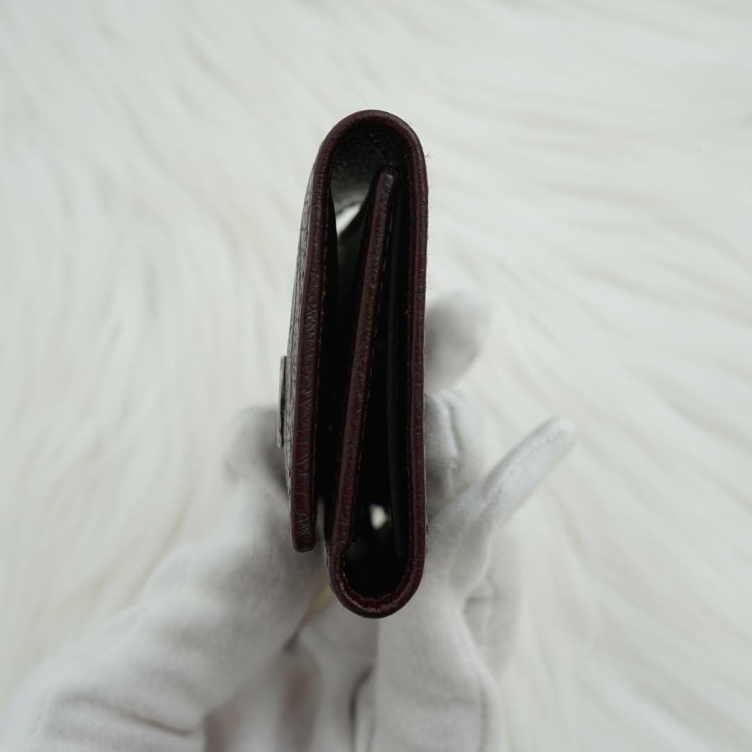 未使用品　GUCCI グッチ　キーケース　レザー　GG柄　マーモント　ブラウン