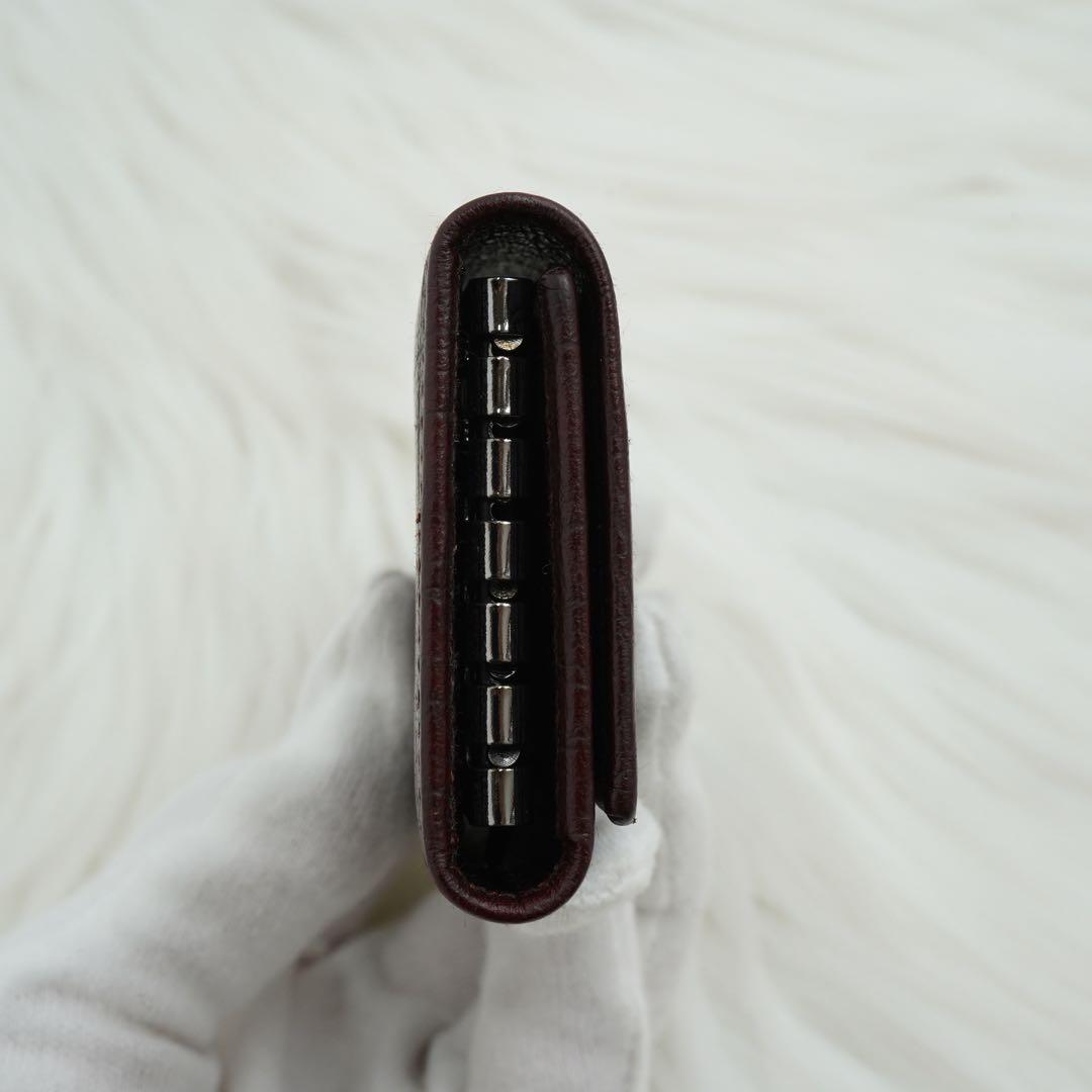 未使用品　GUCCI グッチ　キーケース　レザー　GG柄　マーモント　ブラウン