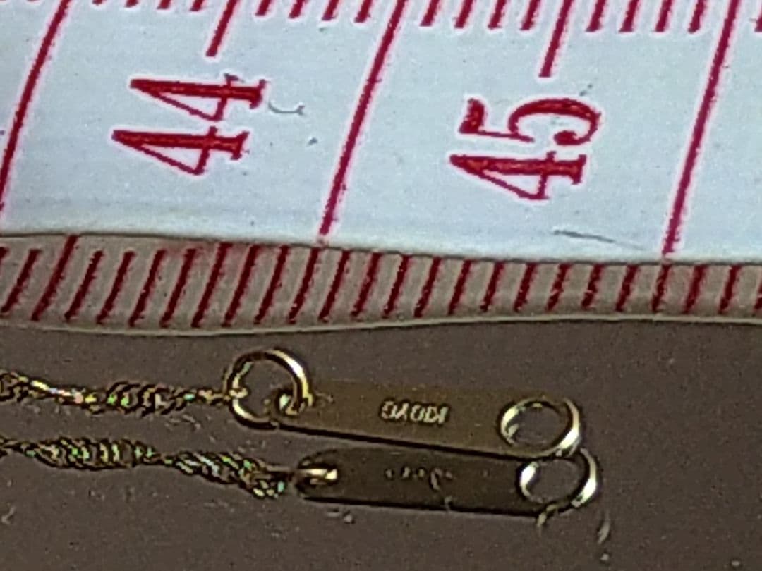 ★最終価格★♡極美品♡【agete】K10スクリューチェーン45cm