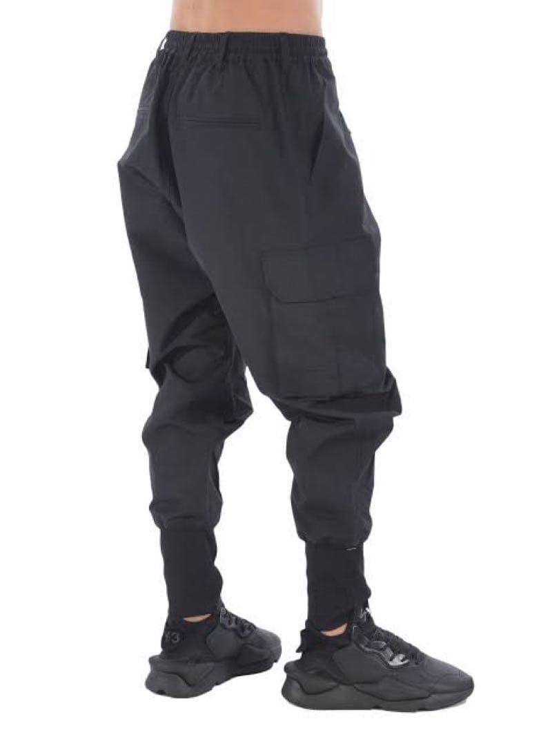 Y-3 ナイロン カーゴパンツ Black M