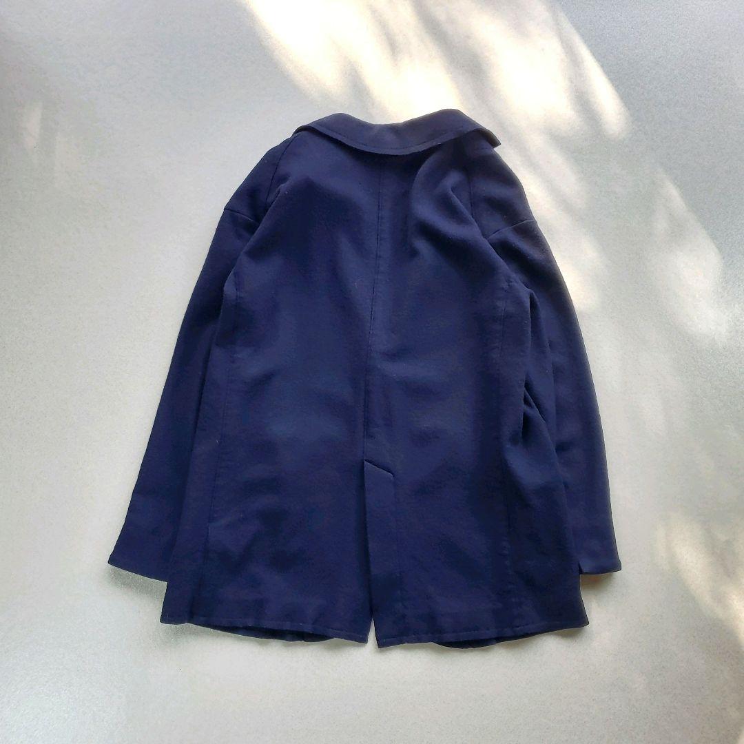 美品　FRAMeWORK　スムースウールジャケット　紺ブレ　金ボタン　M