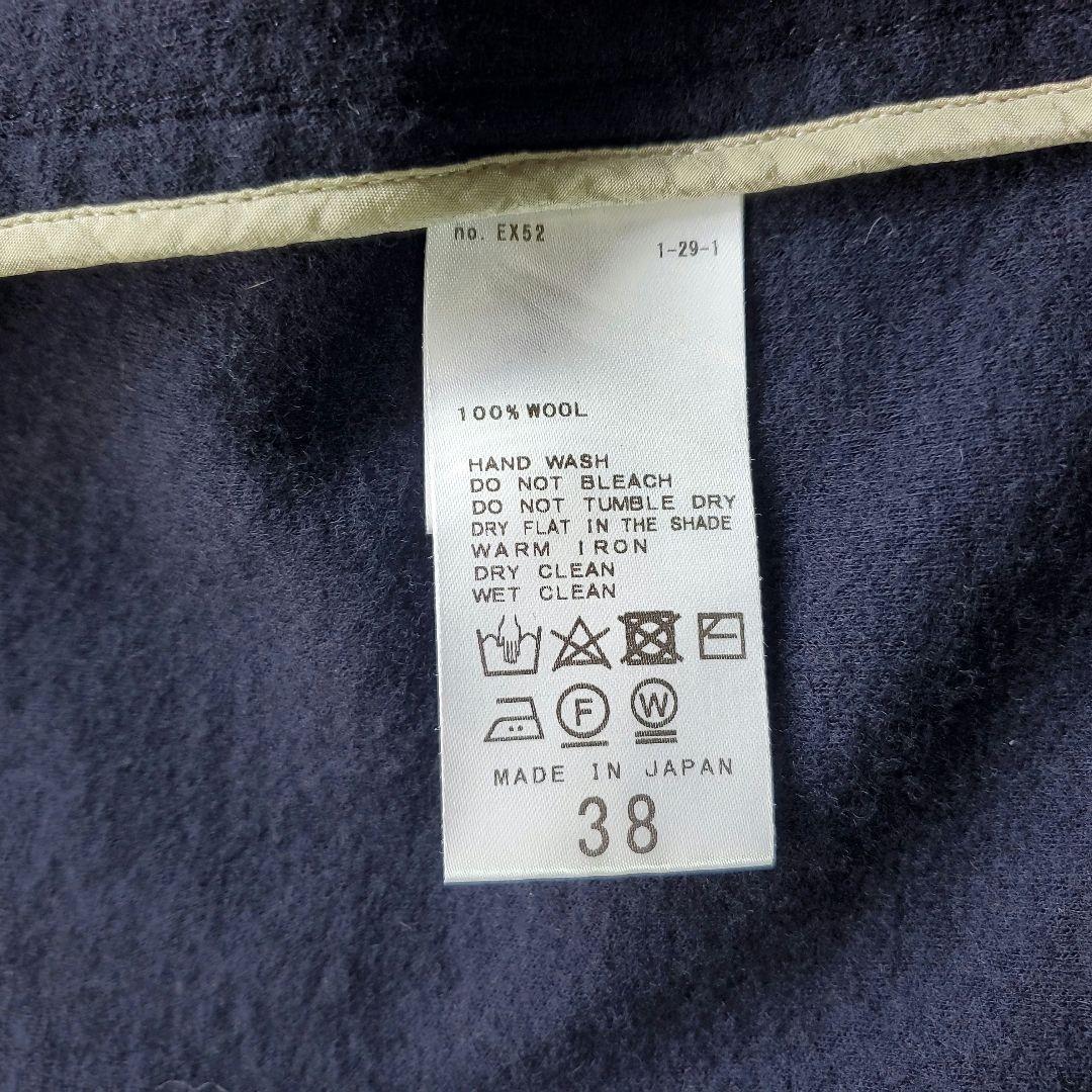 美品　FRAMeWORK　スムースウールジャケット　紺ブレ　金ボタン　M