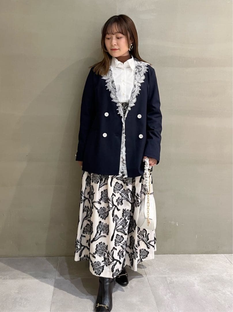 リリーブラウン　アタッチドレースカラーダブルJK