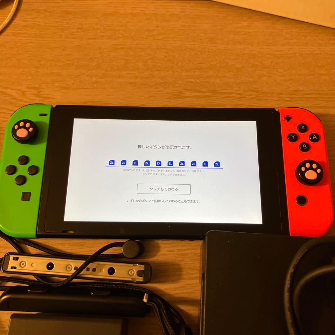 Switch 本体 新型　バッテリー強化　グリーン/ピンク　Joy-Con付き