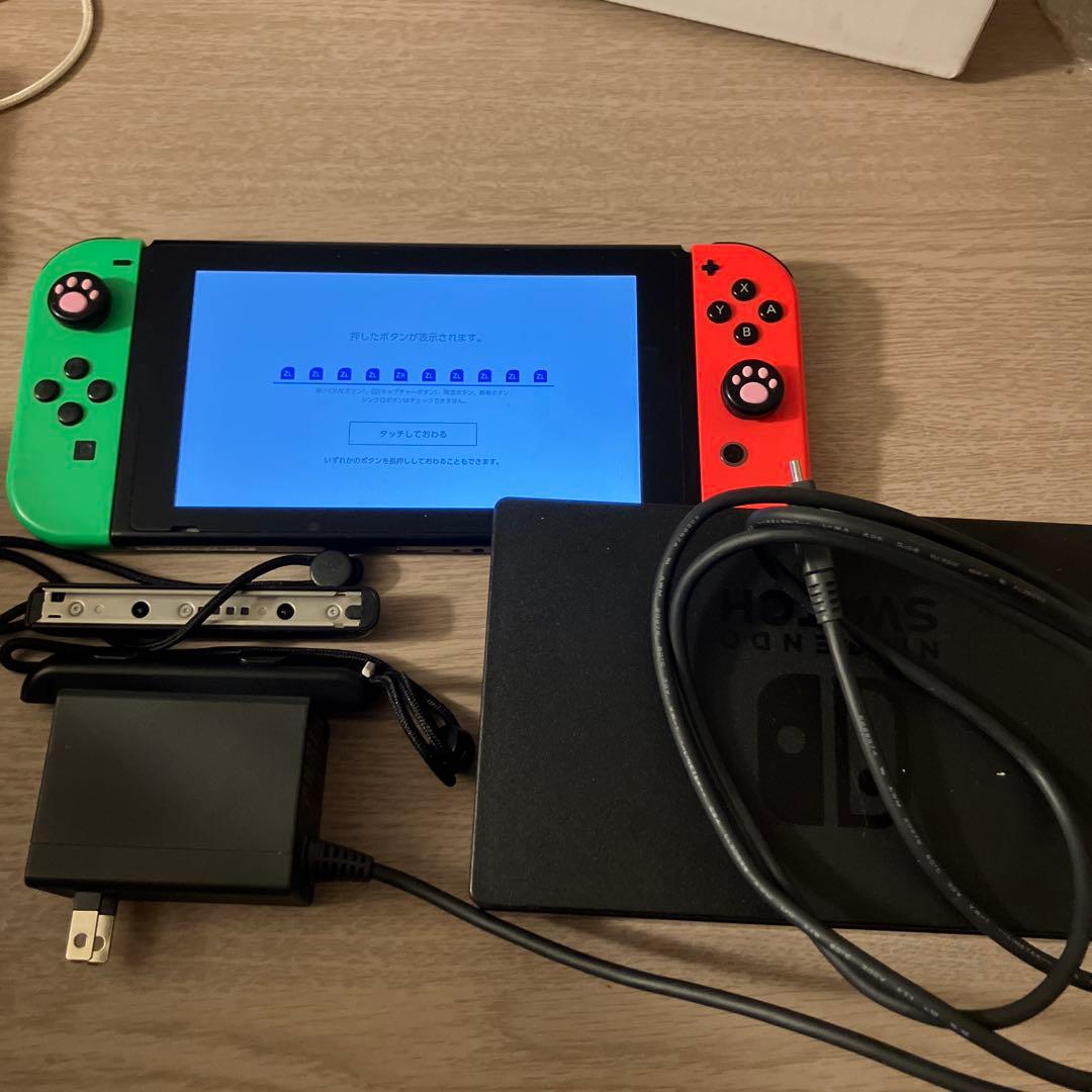 Switch 本体 新型　バッテリー強化　グリーン/ピンク　Joy-Con付き