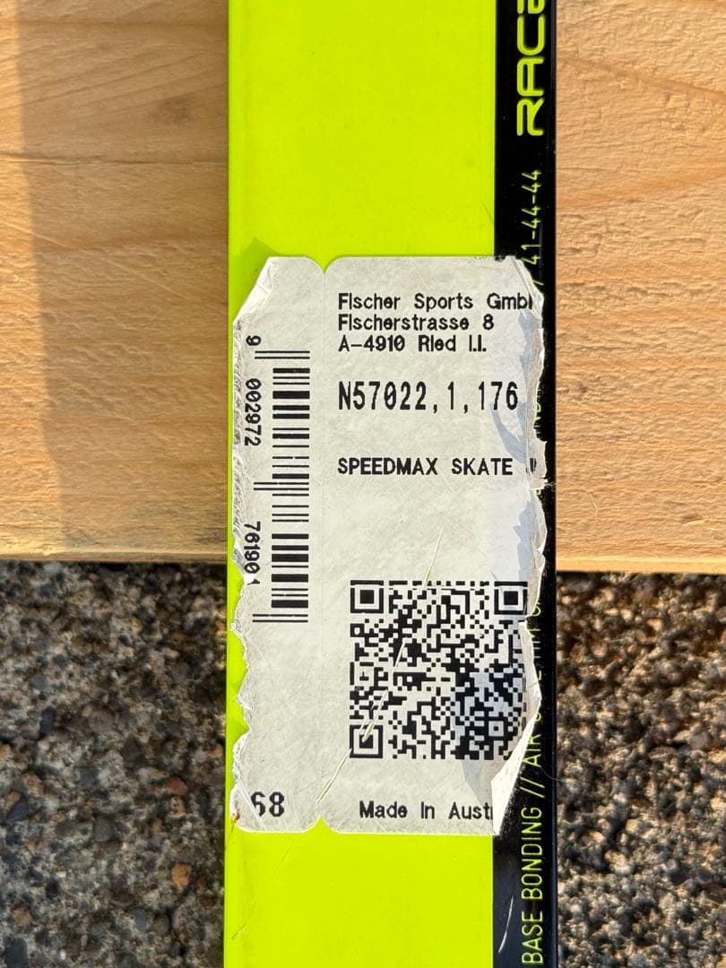 フィッシャー スピードマックス スケート ジュニア 176cm