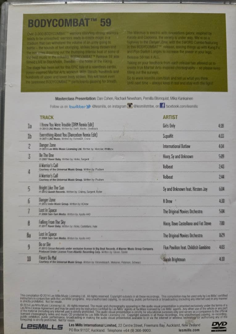 ボディコンバット DVD