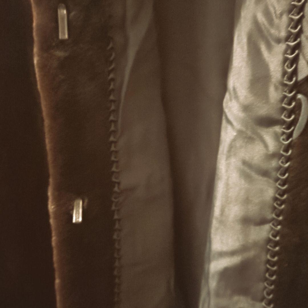 SAGA MINK ダークブラウン ファーコート ロング丈