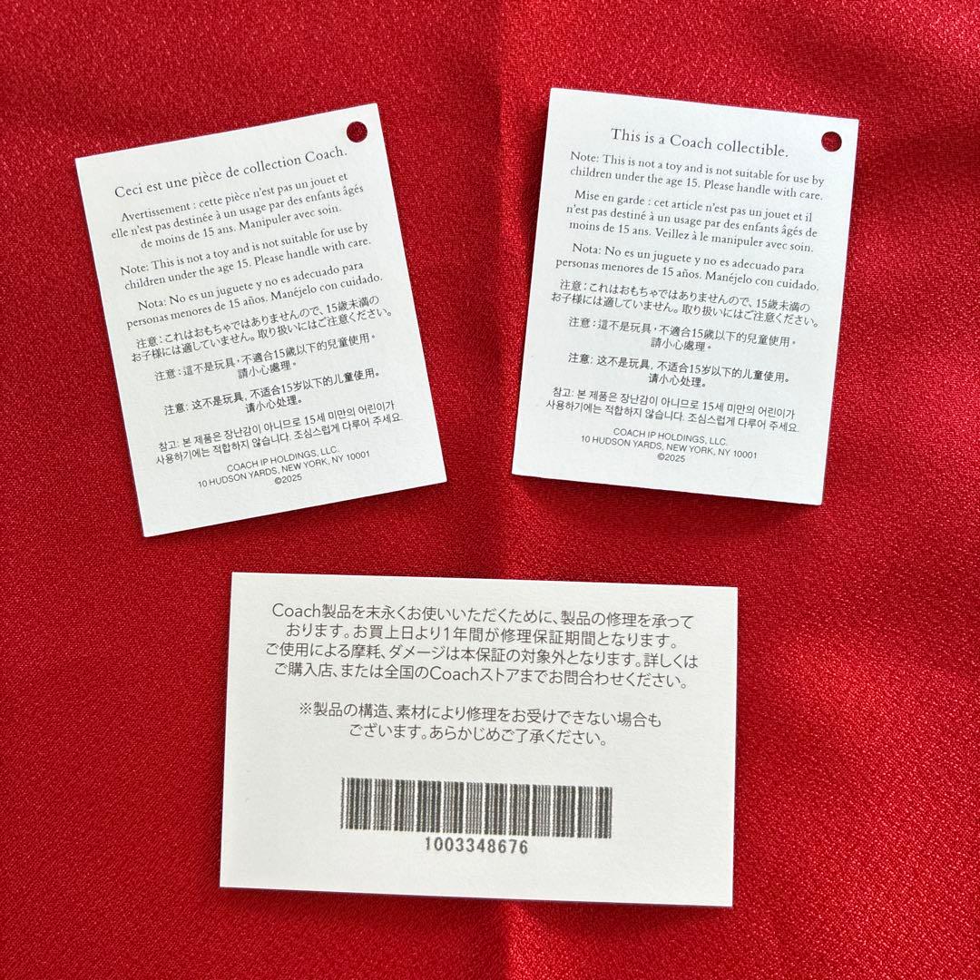 新品　コーチcoach チェリー バッグ チャーム　箱付き　税・送料込