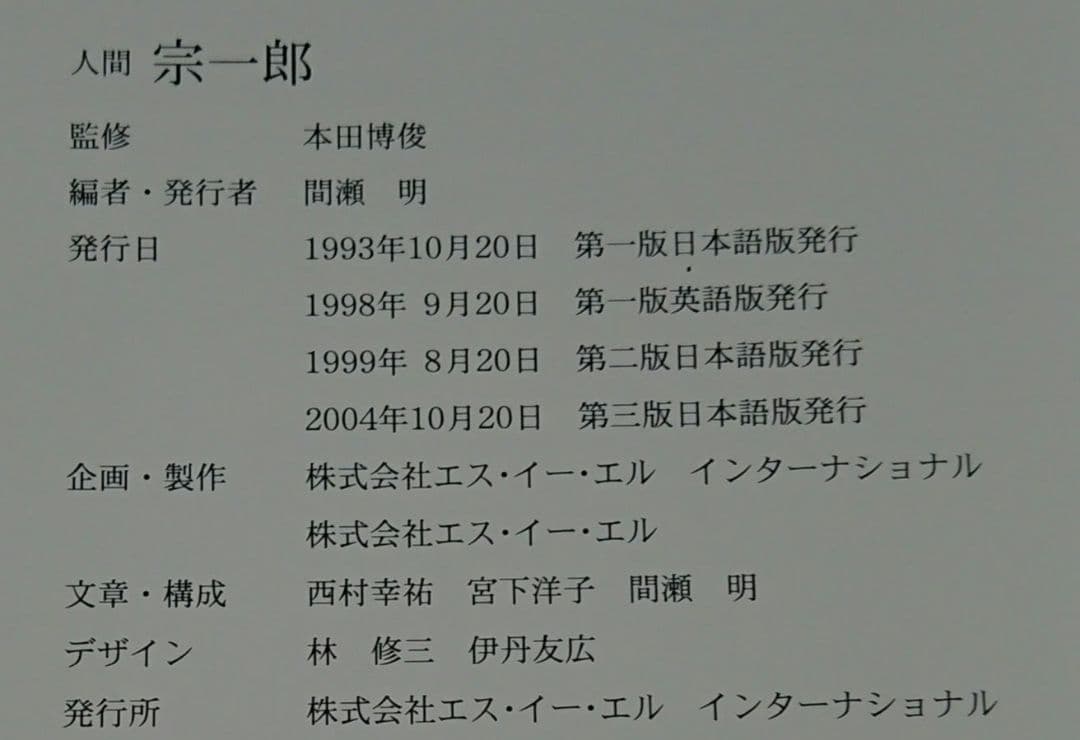 人間 宗一郎 本田宗一郎写真集