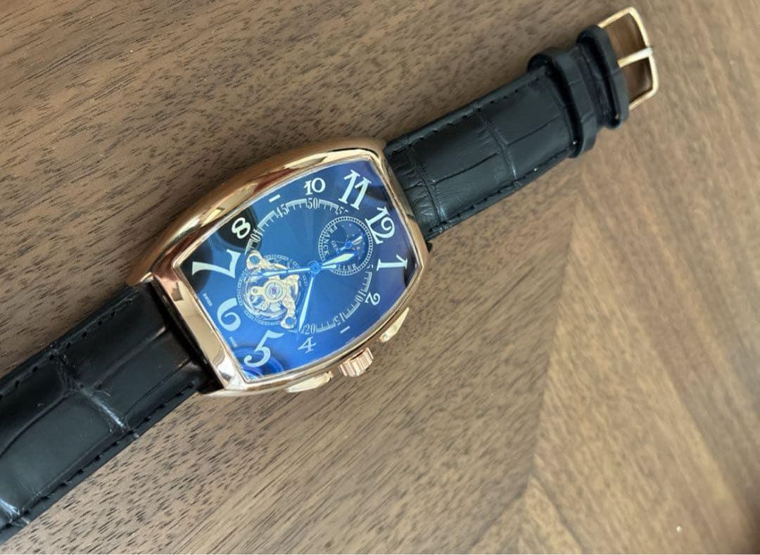 重厚クラシカル×ラグジュアリー仕様⌚️オープンハート腕時計／レザーベルト／男女兼用