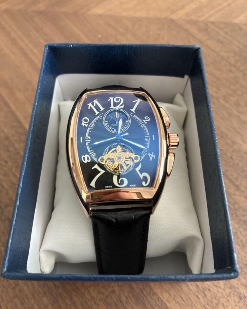 重厚クラシカル×ラグジュアリー仕様⌚️オープンハート腕時計／レザーベルト／男女兼用