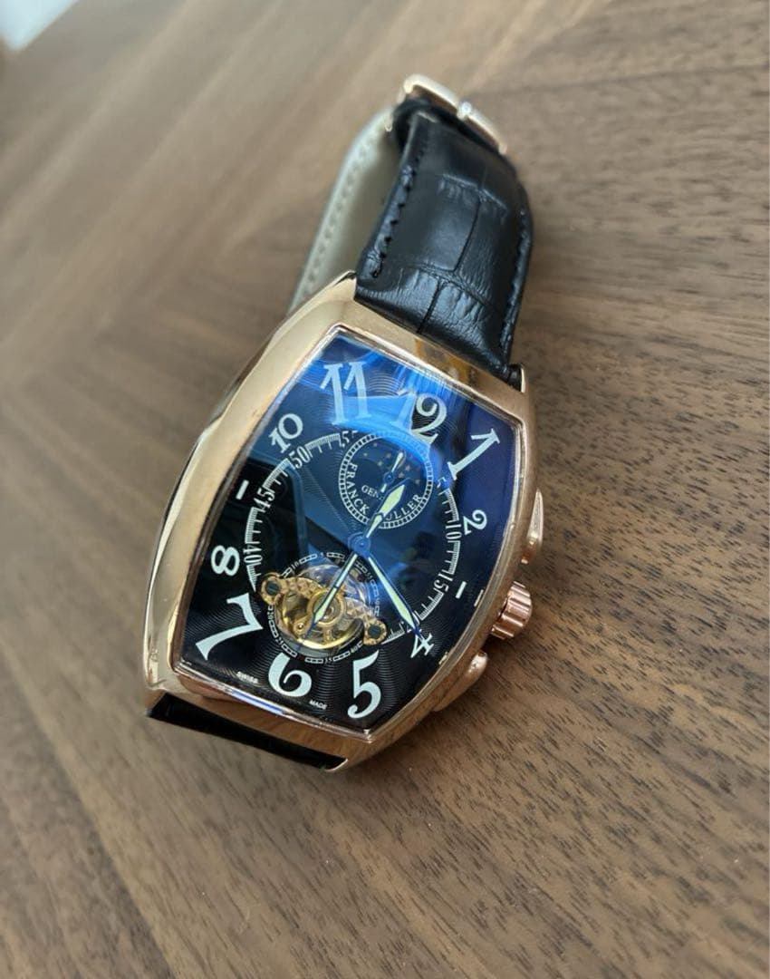 重厚クラシカル×ラグジュアリー仕様⌚️オープンハート腕時計／レザーベルト／男女兼用