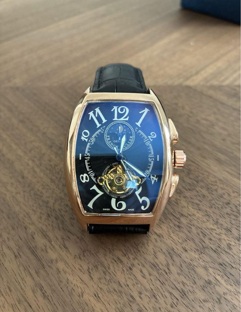 重厚クラシカル×ラグジュアリー仕様⌚️オープンハート腕時計／レザーベルト／男女兼用