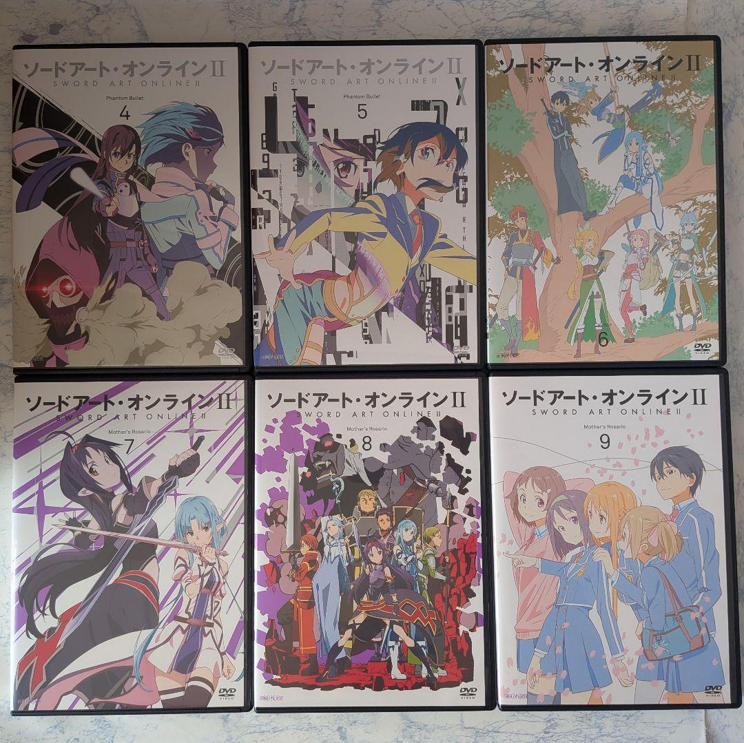 DVD　SAO 1、2、3、4期、Ex、劇場版、ガンゲイル 1、2期　全50巻