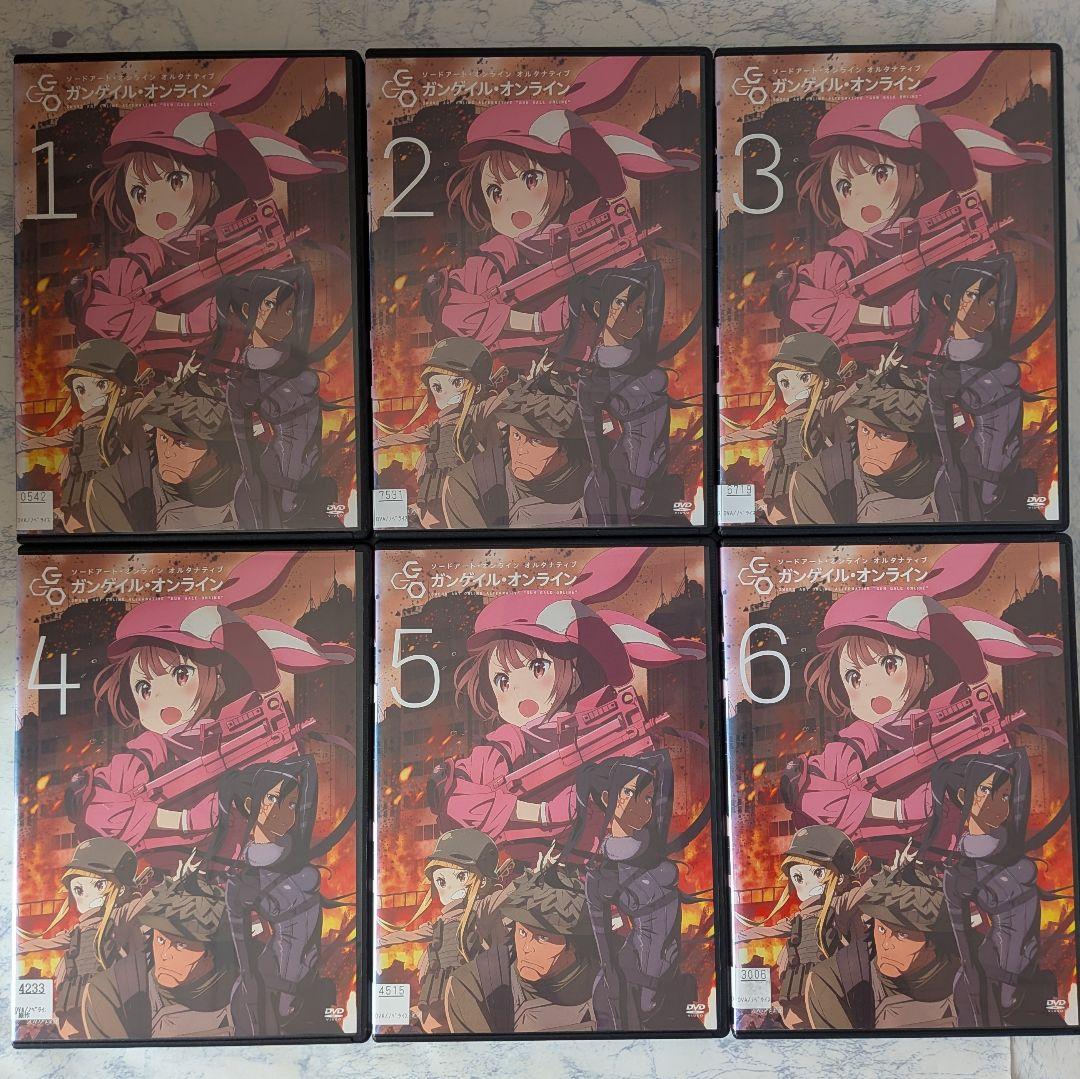 DVD　SAO 1、2、3、4期、Ex、劇場版、ガンゲイル 1、2期　全50巻