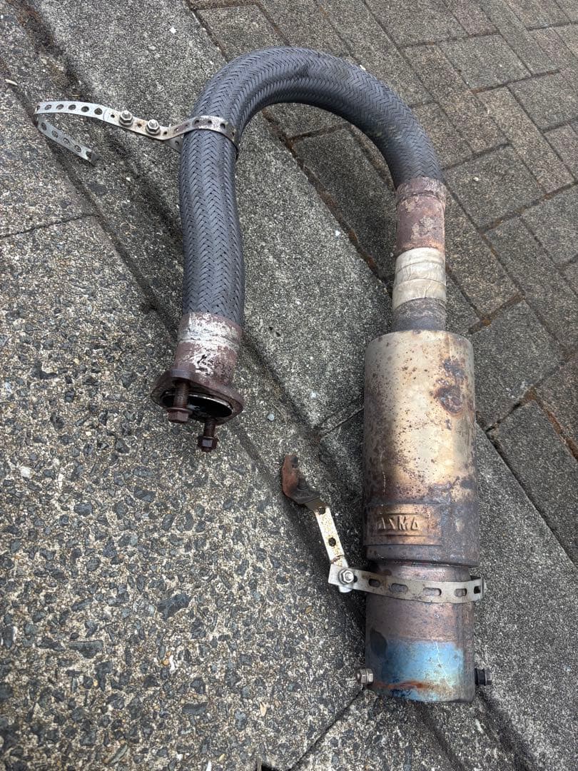 ＩＨ(プロフ見ていただけたら幸い) 専用　サンバー　ワンオフマフラー　錆あり