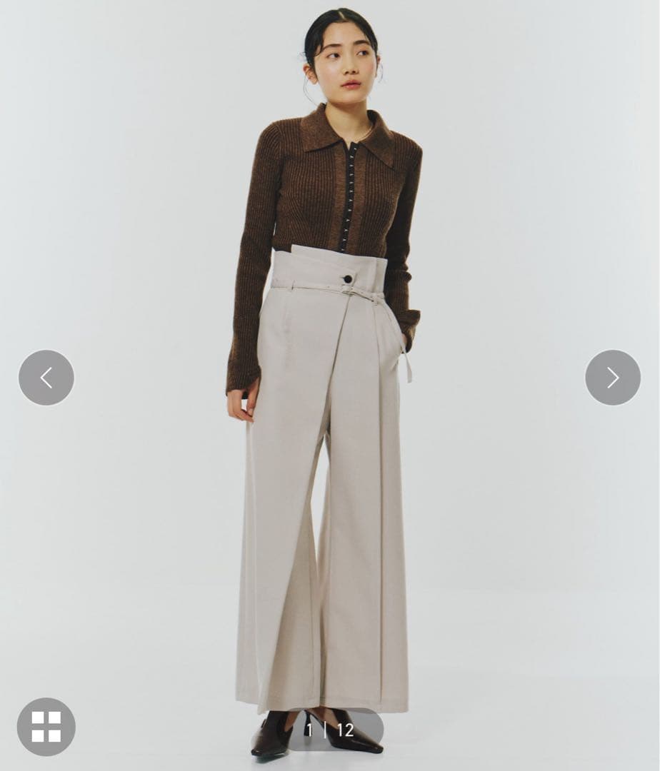 UNITED TOKYO タックワイドパンツ