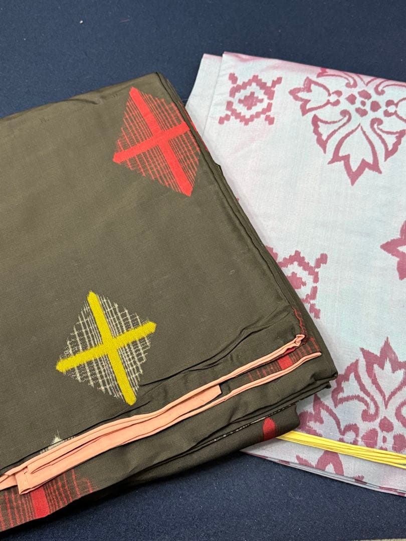 J-4アンティーク銘仙リメイク材料おまとめ売り着物１５枚正絹