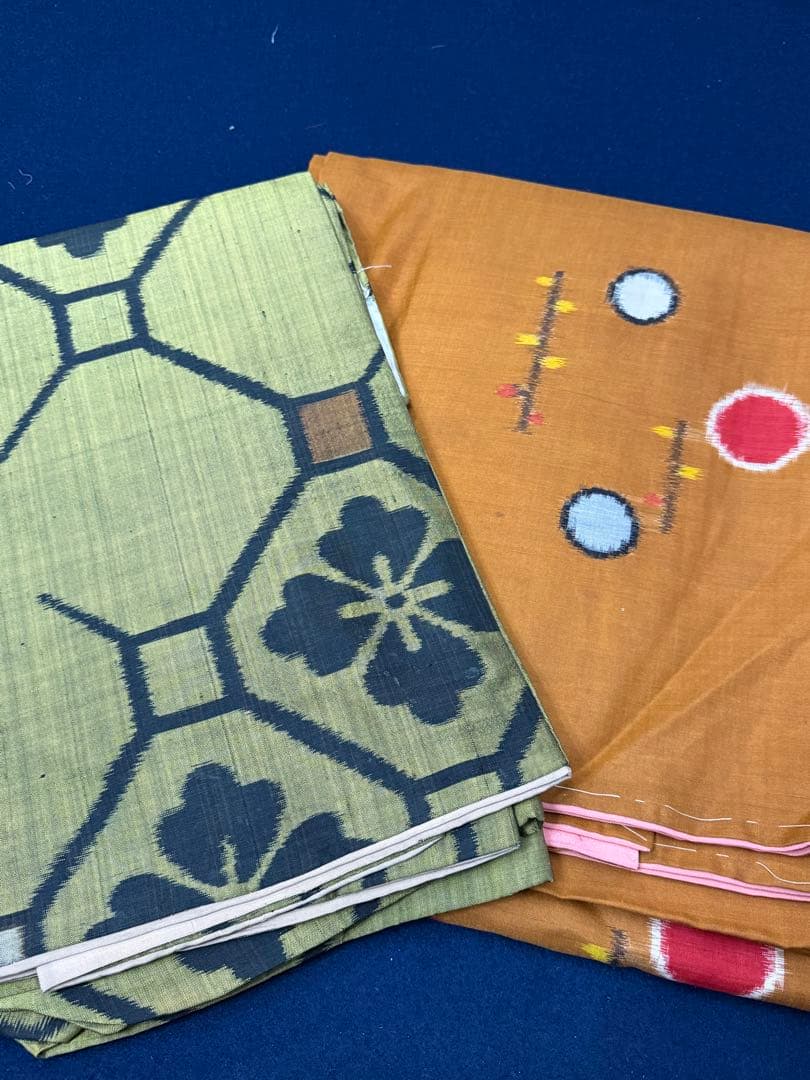 J-4アンティーク銘仙リメイク材料おまとめ売り着物１５枚正絹