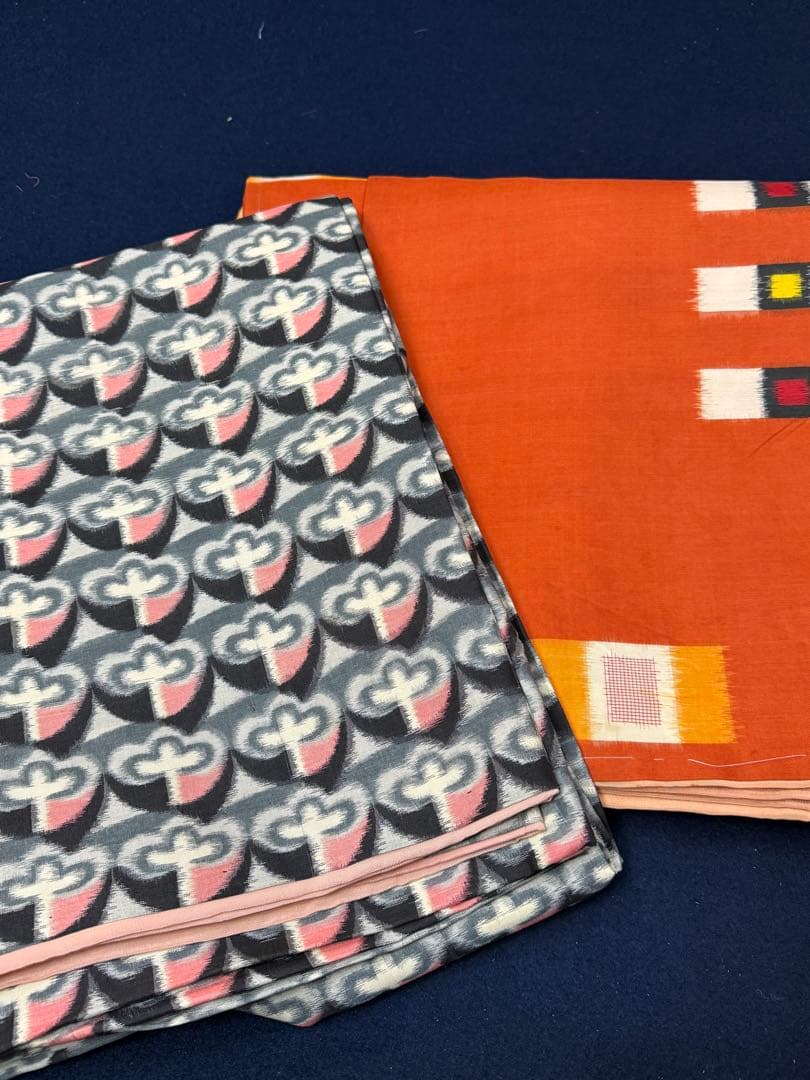 J-4アンティーク銘仙リメイク材料おまとめ売り着物１５枚正絹