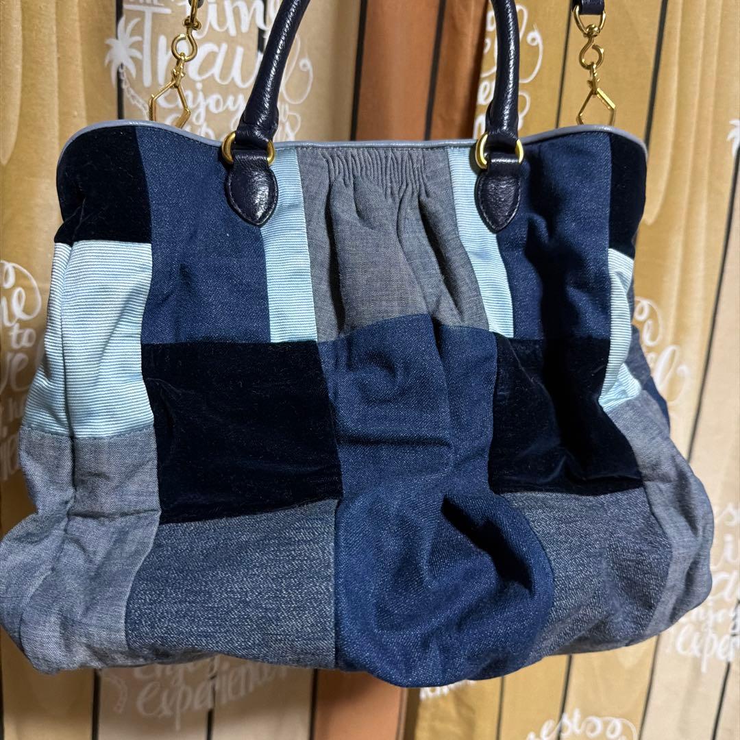 miu miu パッチワークショルダーバッグ 珍しいお品物です