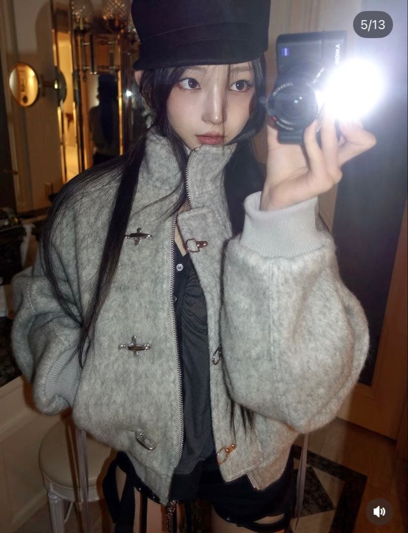 パンツ theredthread S v-cut mini shorts black S