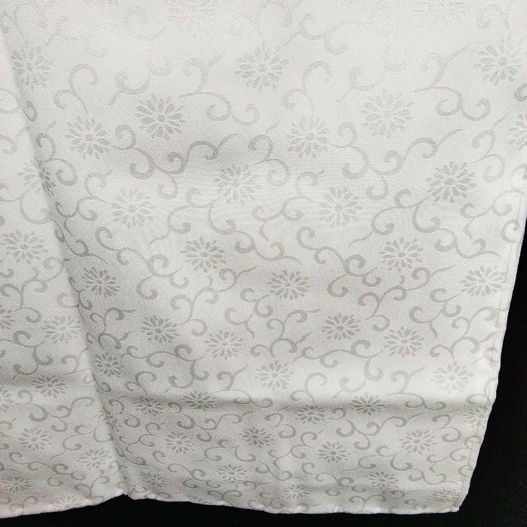 【英】はなぶさ　上質　長襦袢　菊唐草　白　新品　　#1619