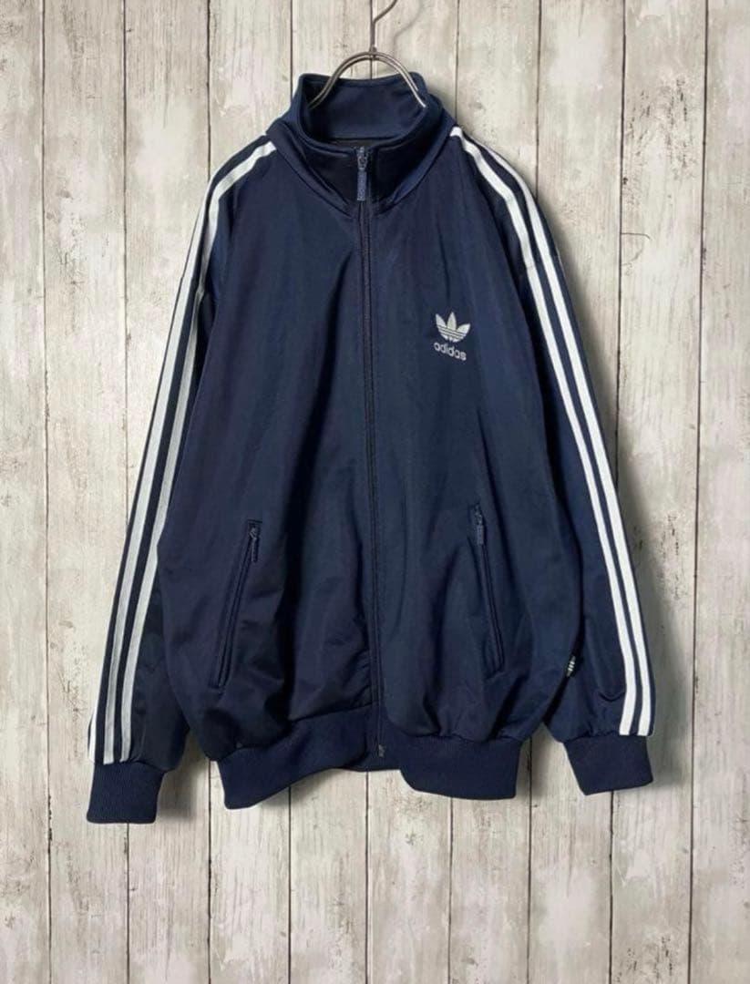 最終価格90s adidas トラックジャケット ファイヤーバード ネイビー