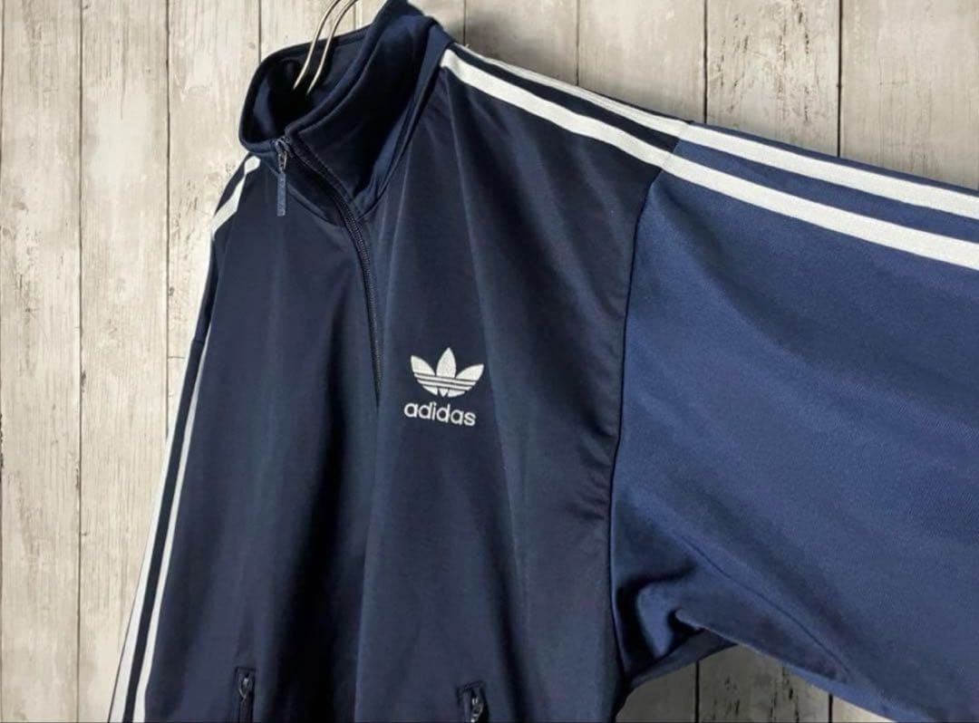 最終価格90s adidas トラックジャケット ファイヤーバード ネイビー