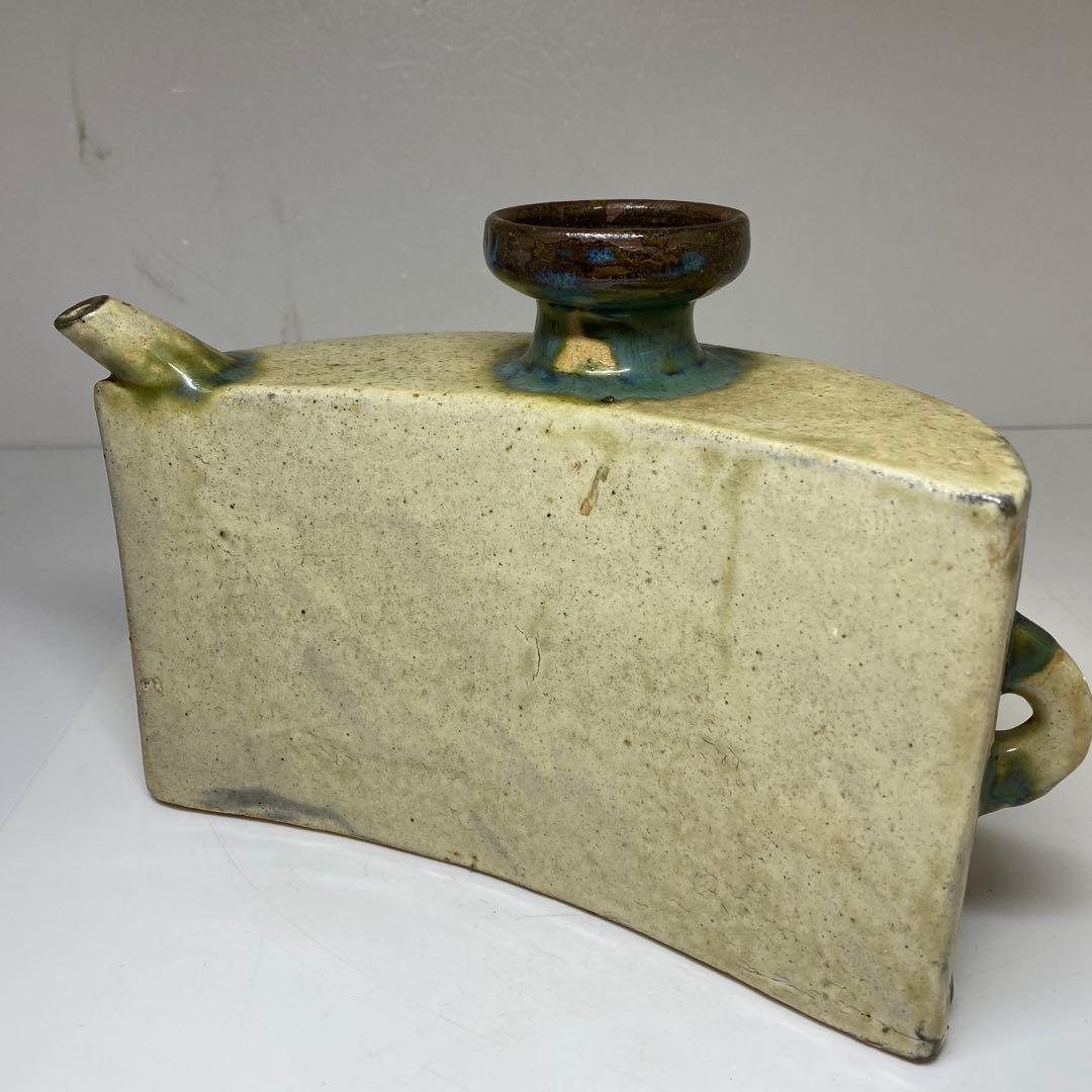 人間国宝　金城次郎　壷屋焼　徳利　最大幅約25㎝　東Y7-0214☆2Fトヒウ