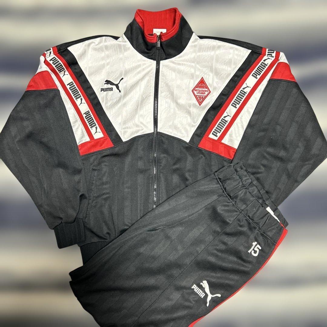 浦和レッズ　初期　ジャージ　プーマ　プージャ　PUMA 三菱　セットアップ