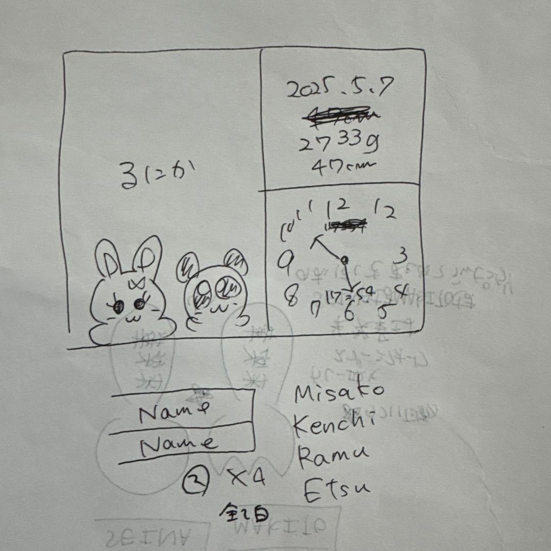 確認ページ　ウッドバーニング　名前入り　オリジナル　ランチプレート