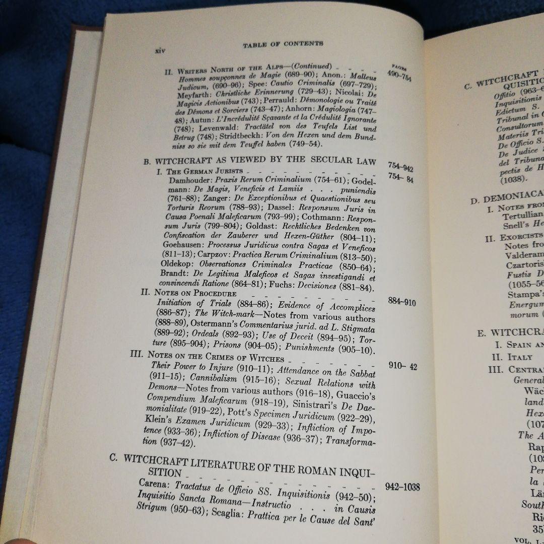 洋書 Materials Toward History Witchcraft -Lea