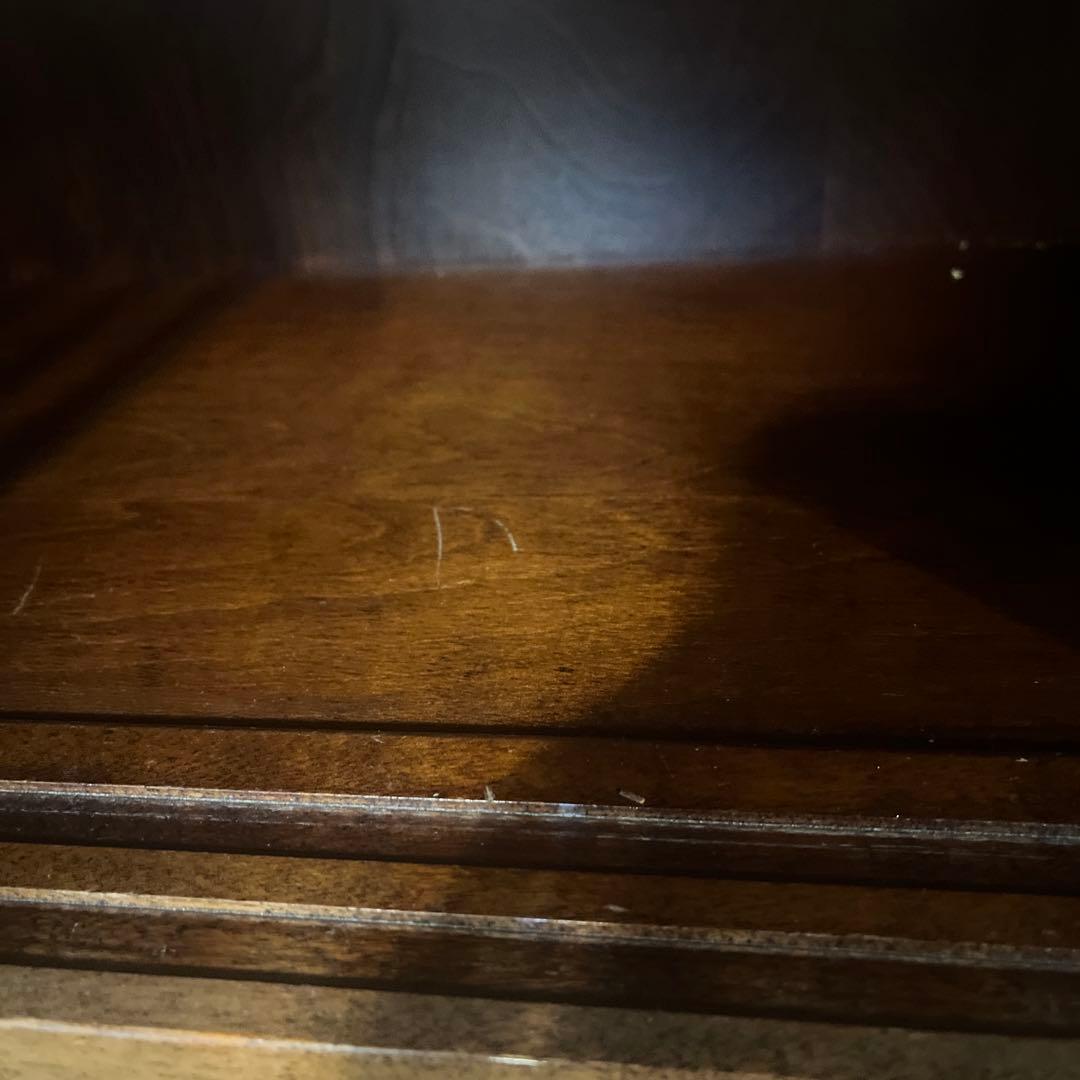 九州民芸家具　民芸家具　格子　縦格子　アンティーク　天然木　食器棚　飾り棚