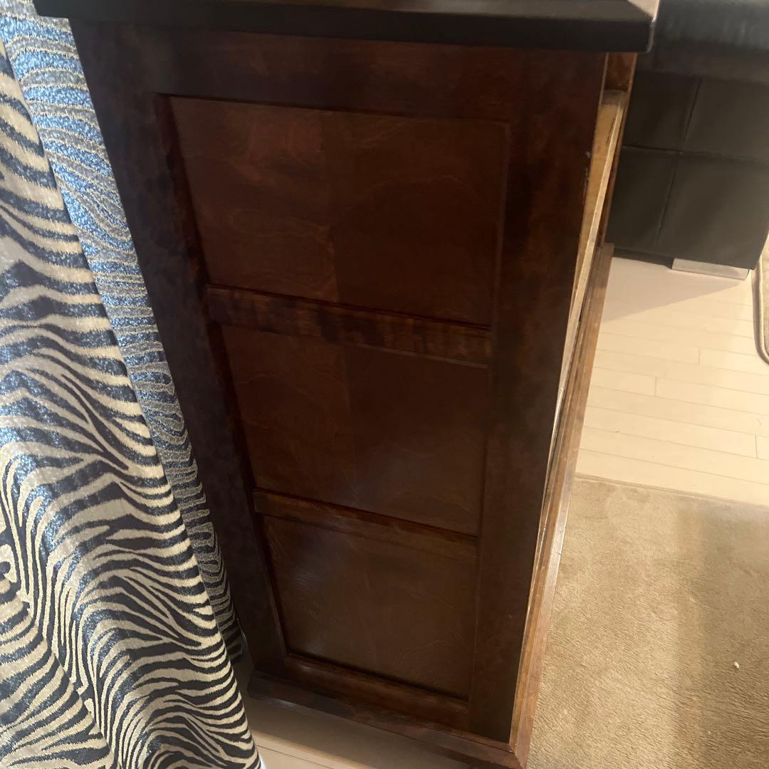 九州民芸家具　民芸家具　格子　縦格子　アンティーク　天然木　食器棚　飾り棚