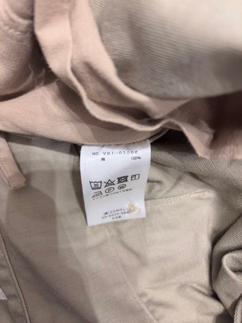 COMOLI コモリ コットンチノオーバーパンツ 22SS サイズ3