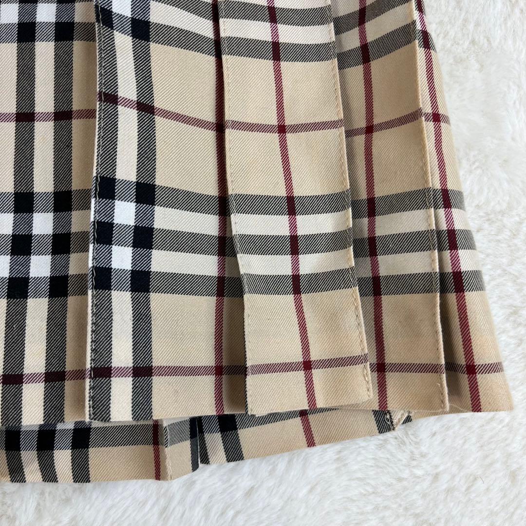 OK様　【美品】バーバリーブルーレーベル ノバチェック プリーツ ラップスカート
