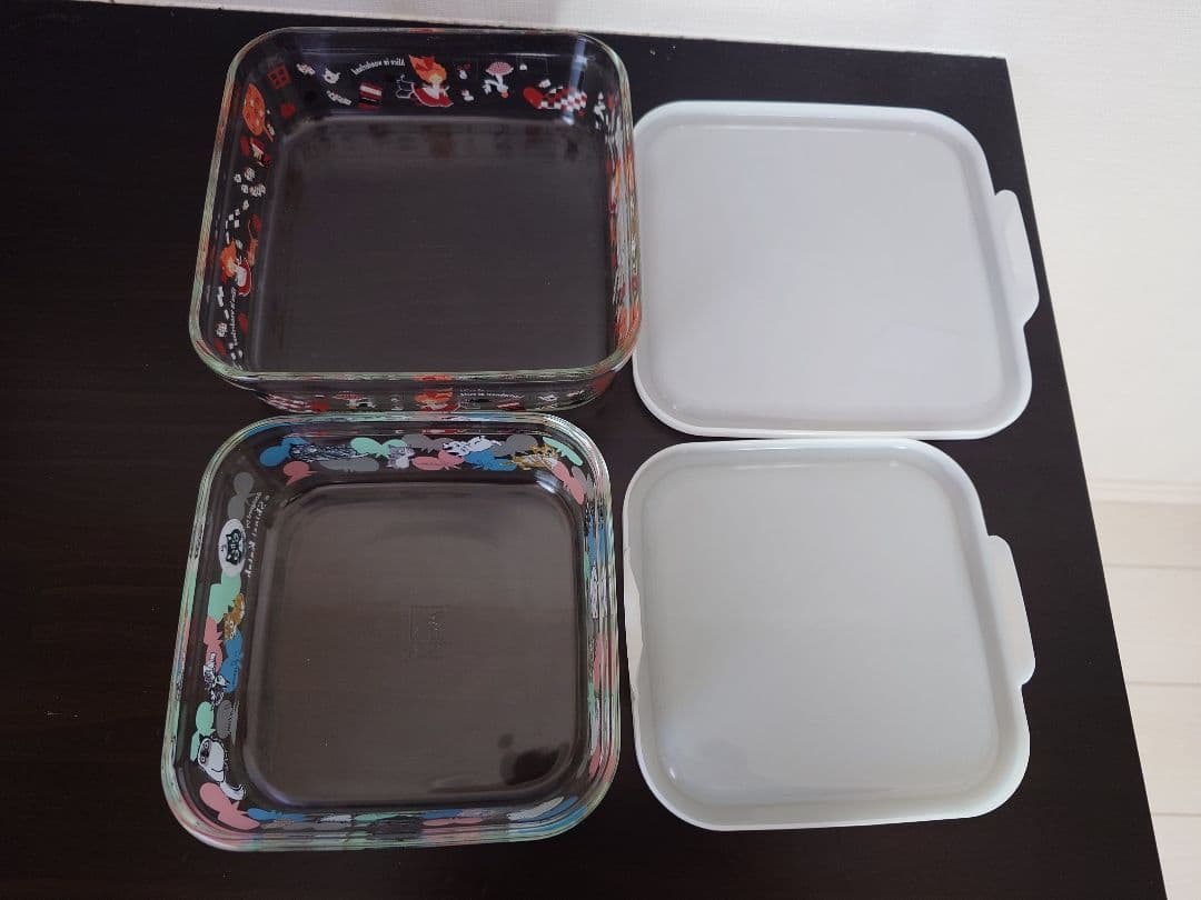 iwaki 耐熱ガラス保存容器　シンジカトウ　5点セット　パック&レンジ