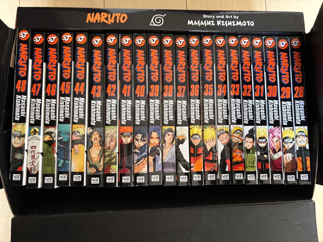 洋書 Naruto Box Set 2: Volumes 28-48