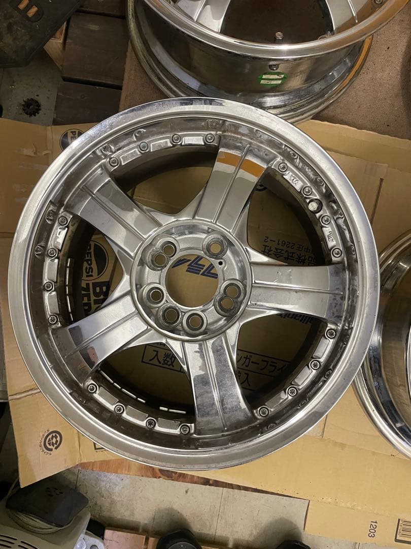 15インチ 4穴5穴マルチpcd100 6.5j オフセット38 4本セット