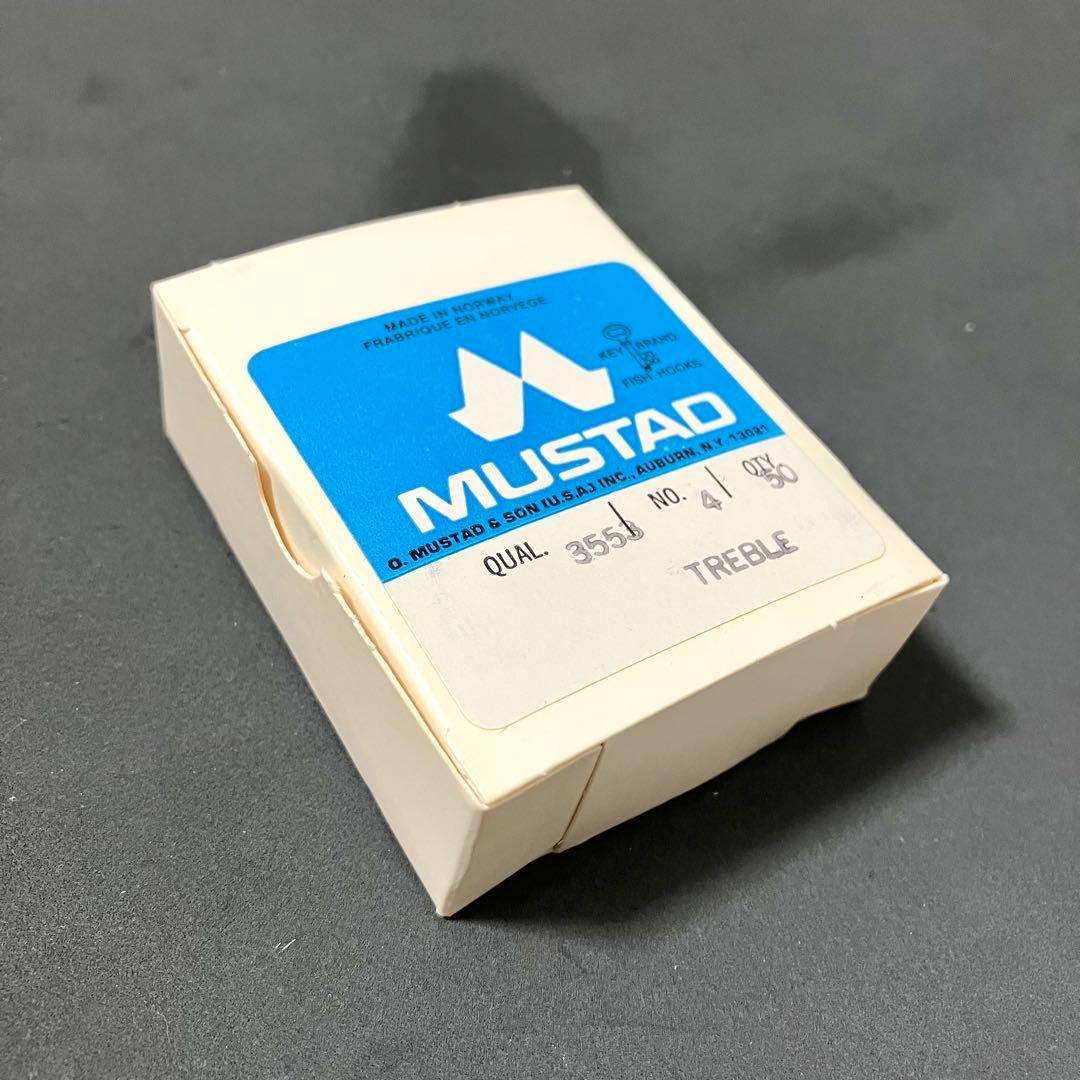 【サイズ4】50本　マスタッド3553 ロングシャンクトレブルフック へドン似合