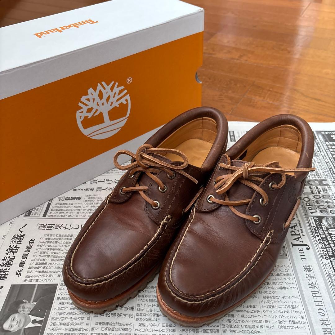 Timberland ブラウン デッキシューズ