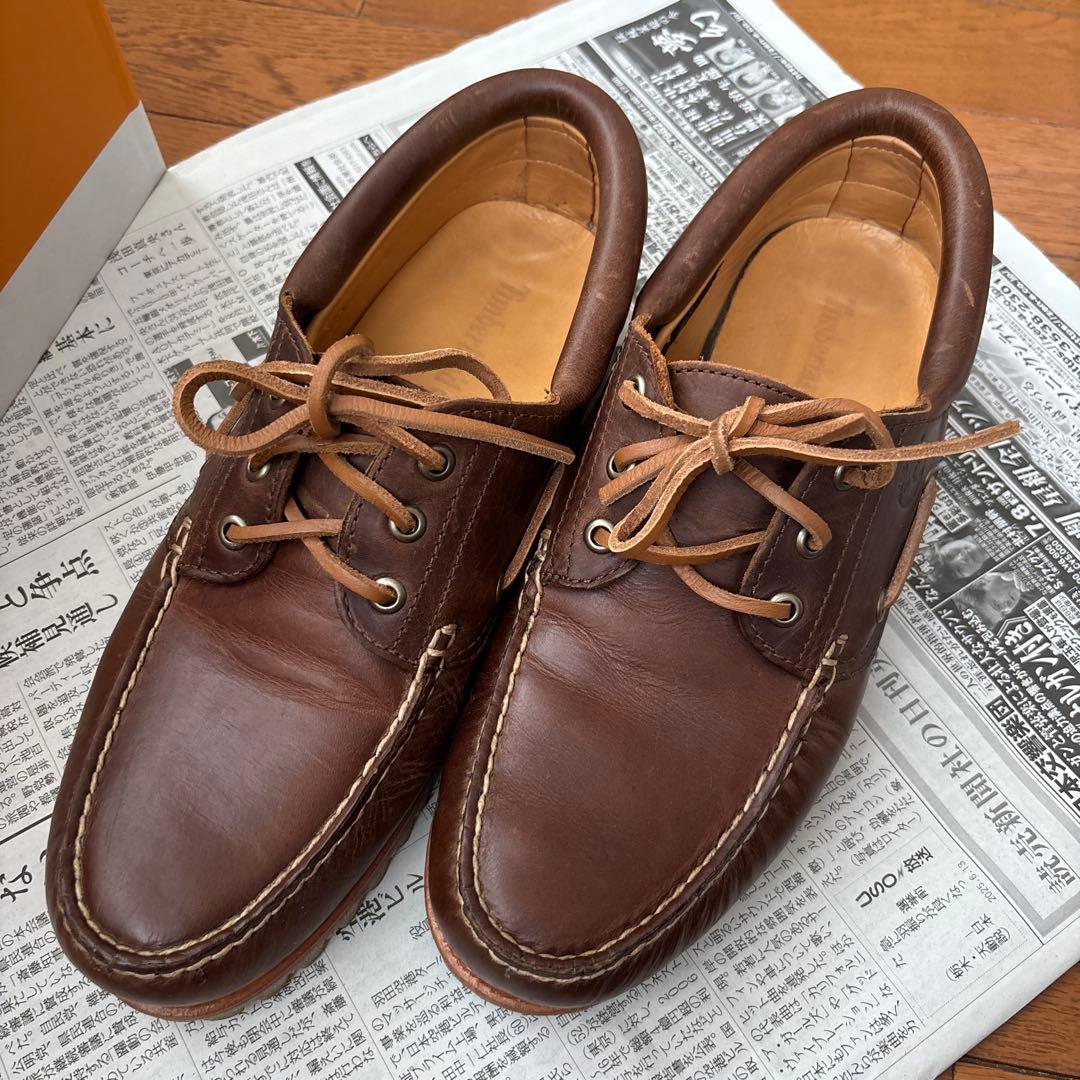 Timberland ブラウン デッキシューズ