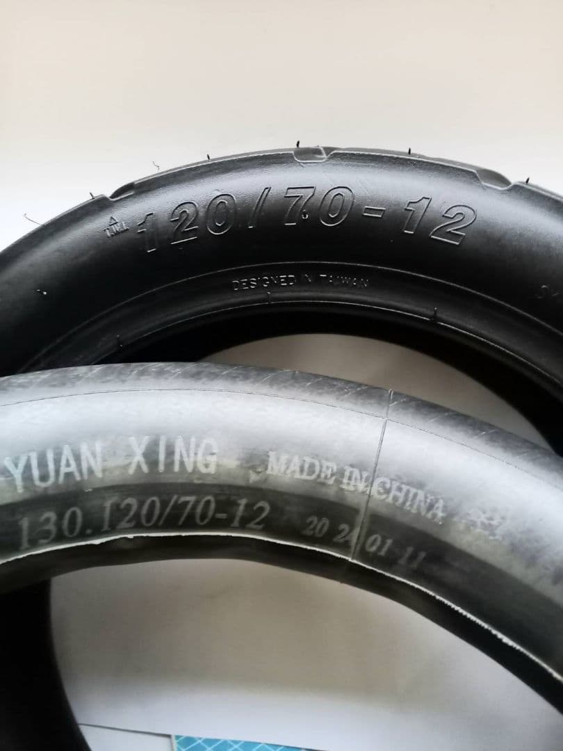 シャリー/ダックス/モンキーカスタム用　12インチ　ホイールタイヤ　2本セット